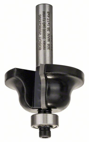 Bosch Freza pentru realizarea muchiilor B, 8mm, R1 6.3mm, B 12.7mm, L 17mm, G 61 m [2]