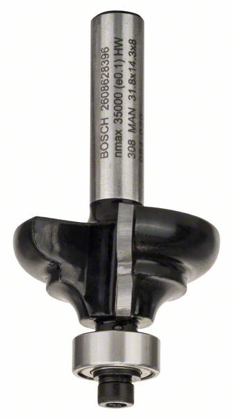 Bosch Freza pentru realizarea muchiilor C, 8mm, R1 4.8mm, B 9.5mm, L 14mm, G 57mm [2]