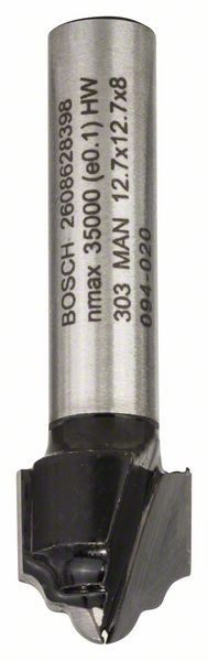 Bosch Freza pentru realizarea muchiilor H, 8mm, R1 2.4mm, D 12.7mm, L 12.4mm, G 46 [2]