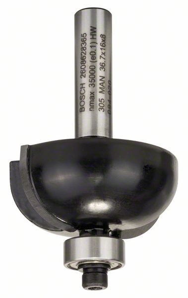 Bosch Freza profilata, 8mm, R1 12mm, D 36.7mm, L 16mm, G 58mm 8mm, R1 12mm, D 3 [2]