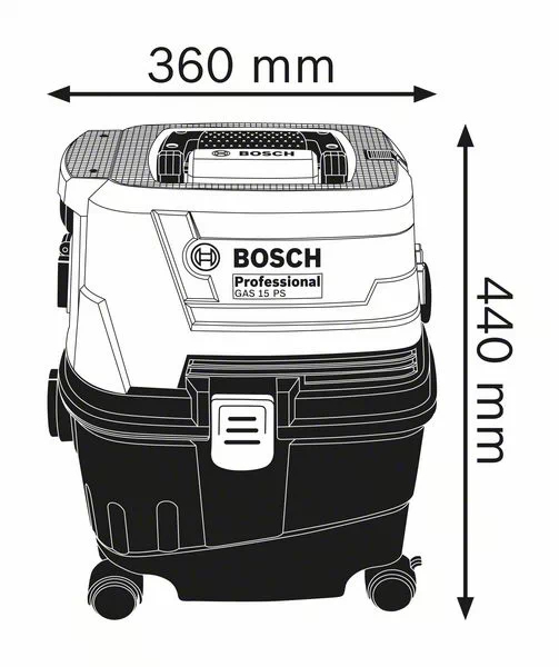 Bosch GAS 15 Aspirator, 1100W, 10L [3]