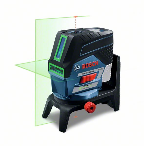 Bosch GCL 2-50 CG + RM 2 + BM 3 (solo) Nivela laser verde cu linii (20 m) cu Bluetooth + Suport professional + Clema pentru tavan + L-Boxx [2]