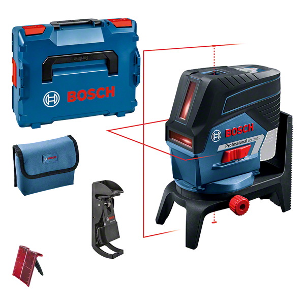 Bosch GCL 2-50C + RM2 + BM3 + Set nivela laser cu linii + Clema pentru tavan + L-BOXX [1]