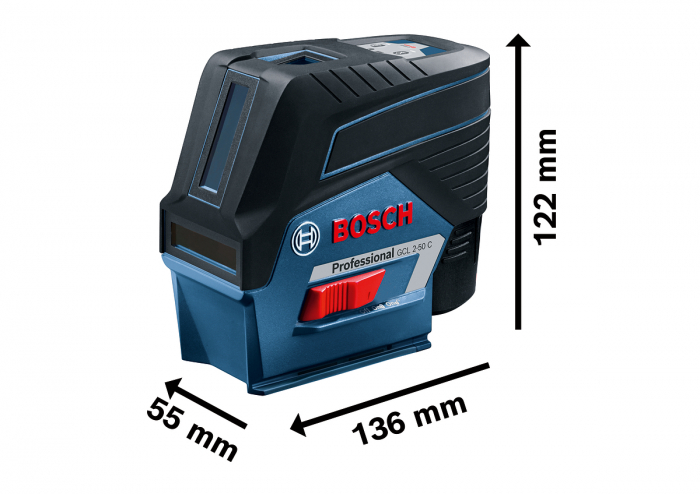 Bosch GCL 2-50C + RM2 + BM3 + Set nivela laser cu linii + Clema pentru tavan + L-BOXX [3]