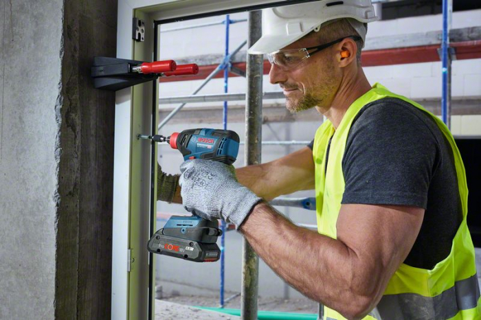 Bosch GDX 18V-200C Masina de infiletat si desfiletat cu impact cu acumulator + 2 x Acumulatori GBA 18V 5.0Ah + Incarcator rapid GAL 1880 CV + L-Boxx [4]
