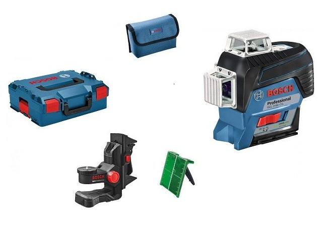 Bosch GLL 3-80 CG + BM 1 (solo) Nivela laser cu linii verzi (30 m) cu Bluetooth + Suport + L-Boxx [2]