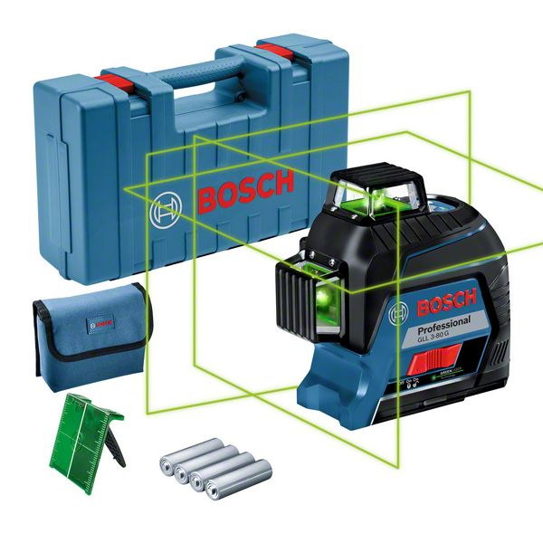 Bosch GLL 3-80 G Nivela laser cu linii verzi (30 m) [1]