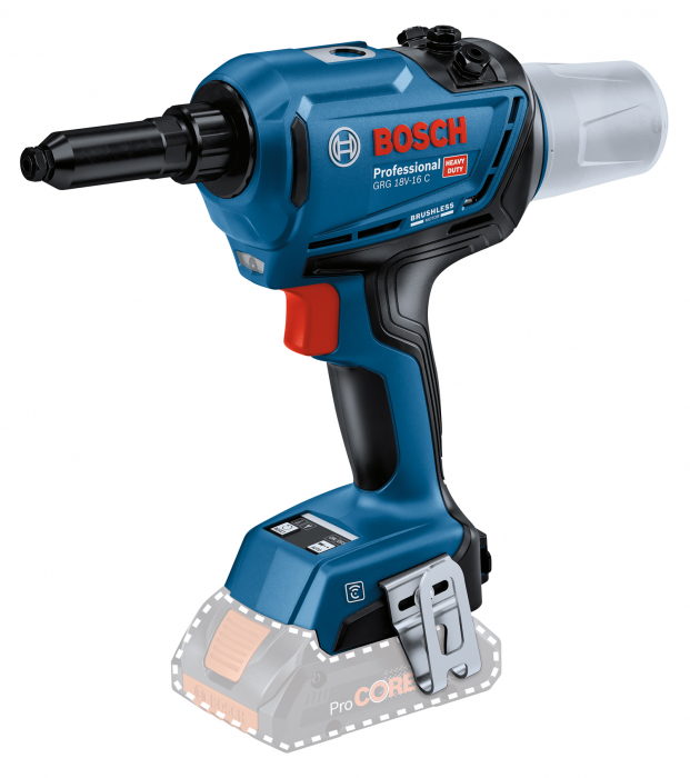 Bosch GRG 18V-16 C Nituitor Li-Ion, 6.4mm + 2 x Acumulator ProCORE 18V, 4Ah + Incarcator rapid GAL 18V-40 + Valiza [2]