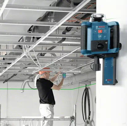 Bosch GRL 300 HVG+LR1+RC1+WM4 nivela laser rotativa, 100m, receptor 300m, precizie 0.1 mm/m [3]