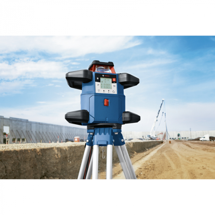 Bosch GRL 600 CHV + BT 170 HD + GR 240 Nivela laser rotativa, 60m, receptor 600m, precizie 0.05mm/m orizontal, 0.1mm/m vertical [3]