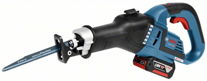 Bosch GSA 18V-32 Ferastrau sabie cu acumulator, 18V, 230mm +2 x Acumulatori GBA 18V 5.0Ah + Incarcator rapid GAL 1880 CV + Valiza profesionala [1]