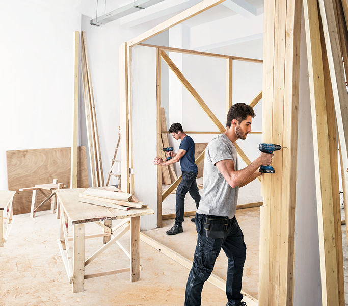Bosch GSB 180-LI Masina de gaurit cu percutie + 2xAcumulatori GBA 18V, 2.0Ah + Incarcator rapid AL 1814 CV + Valiza profesionalala [4]