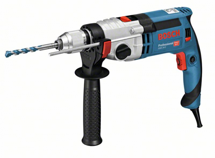 Bosch GSB 24-2 Masina de gaurit cu percutie, 1100 W, 9,6 / 3,2 Nm, [2]