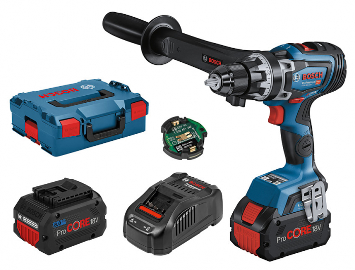 Bosch GSR 18V-150 C Masina de gaurit si insurubat brushless cu 2 acumulatori Li-Ion, 8 Ah, 150 Nm + L-BOXX [1]