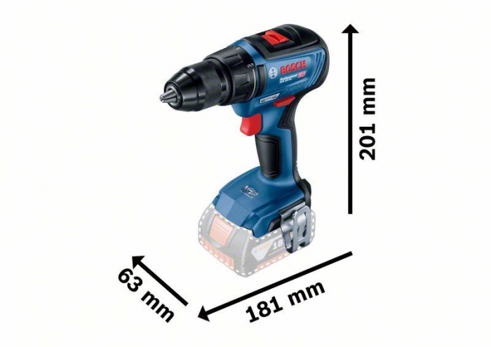 Bosch GSR 18V-50 Masina de gaurit si insurubat cu acumulator + 2 x Acumulatori GBA 18V 5.0Ah  + Incarcator GAL 1880 CV  + L-Boxx [2]