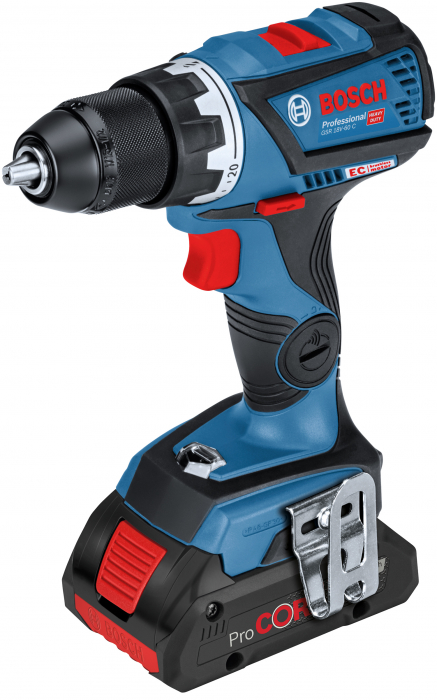 Bosch GSR 18V-60 C Masina de gaurit si insurubat brushless cu 2 acumulatori Li-Ion, 5Ah, 60Nm + L-Boxx [2]
