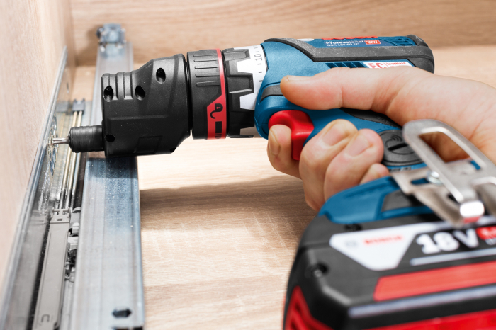 Bosch GSR 18V-60 FC Masina de gaurit si insurubat brushless 60Nm + 4 adaptoare + 2 acumulatori Li-Ion GBA 18V 5Ah + incarcator rapid GAL 1880 CV + L-Boxx [2]