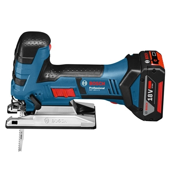 Bosch GST 18V-LI S Ferastrau vertical cu 2 acumulatori Li-Ion, 4Ah + L-Boxx [1]