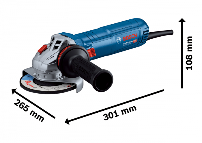 Bosch GWS 12-125S Polizor unghiular D125mm, M14, 1200W + maner suplimentar [3]