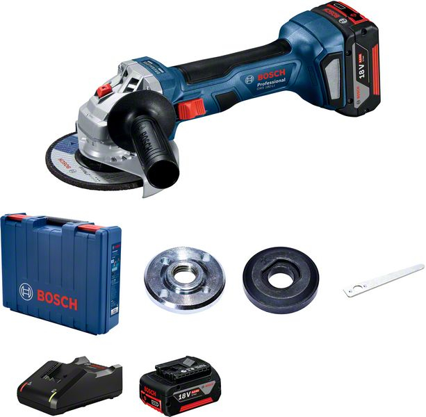 Bosch GWS 180-LI Polizor unghiular cu 2 acumulatori Li-Ion, 4Ah, valiza [1]
