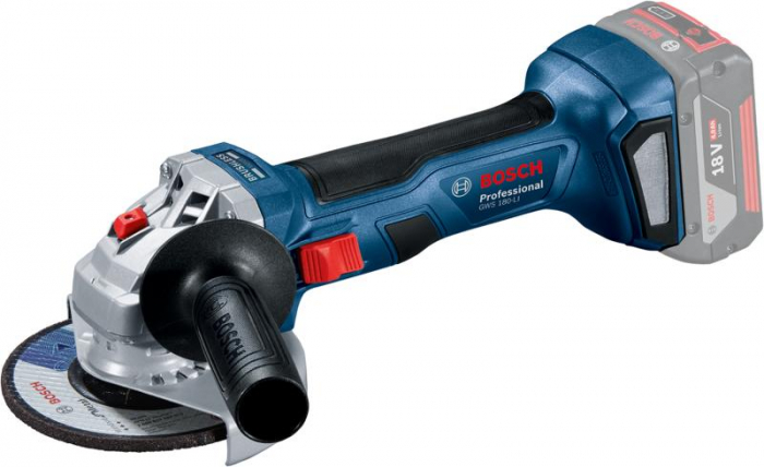 Bosch GWS 180-LI (solo) Polizor unghiular brushless, Li-Ion, diametru disc 125, fara acumulator in set [1]