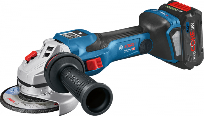 Bosch GWS 18V-15 SC Polizor unghiular cu regulator brushless Biturbo, cu 2 acumulatori ProCore Li-Ion, 8Ah, diametru disc 125 mm + L-BOXX Diametru disc 125 mm [2]