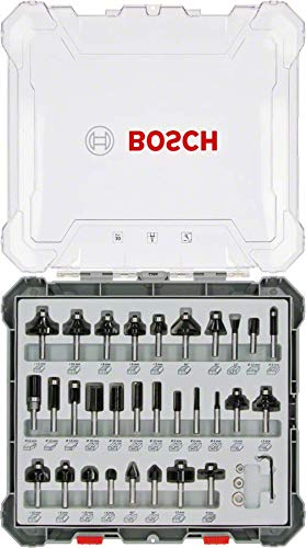 Bosch Set freze de profilat canturi, 30buc, mixte, tijă 8mm [2]