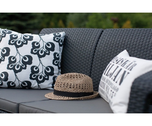 Canapea de gradina CORFU II LOVE SEAT Grafit/ Gri-rece [3]