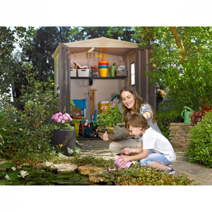 Casuta de gradina Factor 6x6 Indoor STD- Bej- taupe [3]
