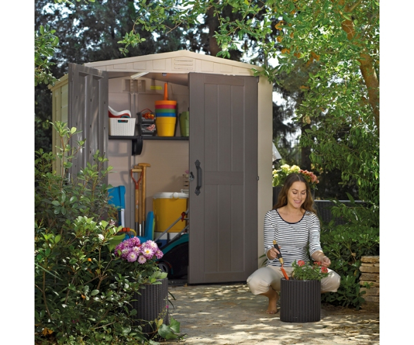 Casuta de gradina Factor 6x6 Indoor STD- Bej- taupe [6]
