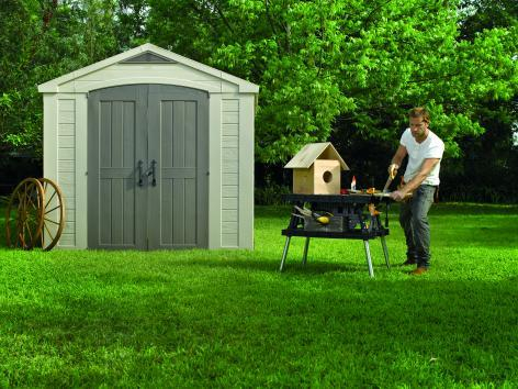 Casuta de gradina Factor 8x8 Indoor STD - BRW557- Bej- taupe [4]