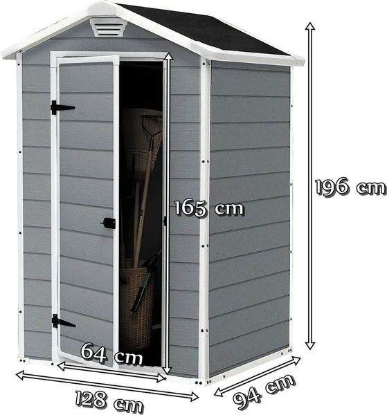 Casuta de gradina, Keter, Manor 4x3 Gri / alb [6]