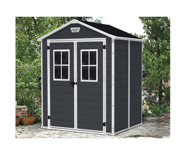 Casuta de gradina, Keter, Manor 6x5, antracit/alb [2]