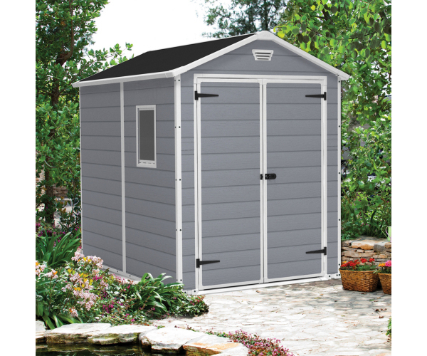 Casuta de gradina, Keter, Manor 6x8 DD, gri-alb [3]