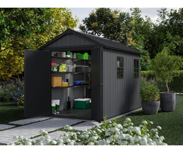 Casuta de gradina, Keter, Newton Plus, 9 x 7.5 Gri [3]