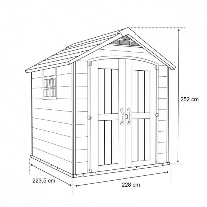 Casuta de gradina, Keter, Premier 757 Gri / antracit [10]