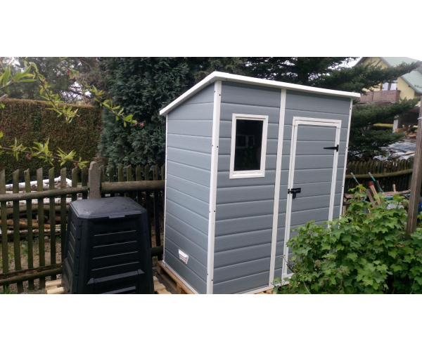 Casuta de  gradina, Manor 6x4 pent, Keter, Gri-Alb [5]