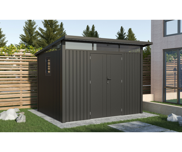 Casuta de gradina metalica, Alexs C, Antracit / Lucios [4]