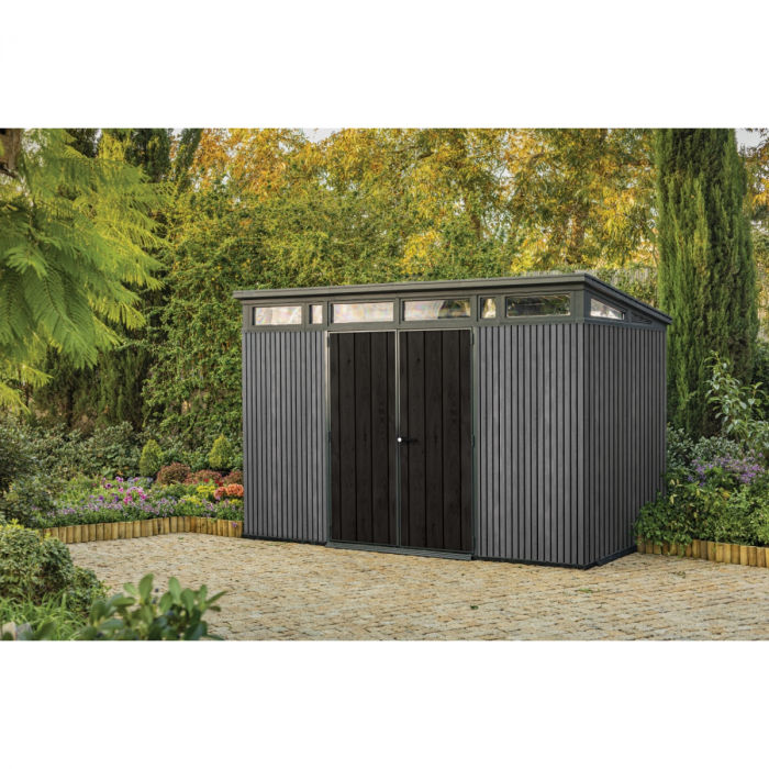 Casuta de gradina Pent 11 x 7 Keter, Venetian Gri / Antracit [2]