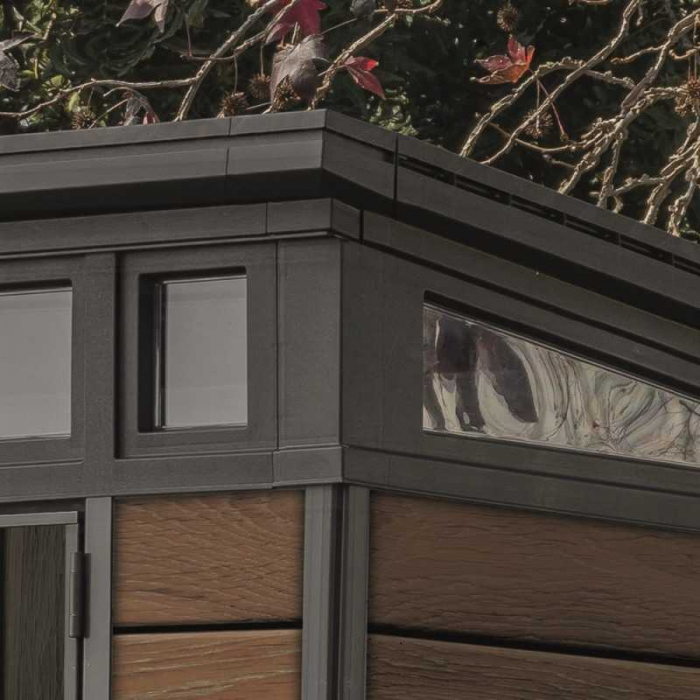 Casuta de gradina Penthouse 9 x 7 Keter, Signature, Venetian, Maro / Antracit [4]