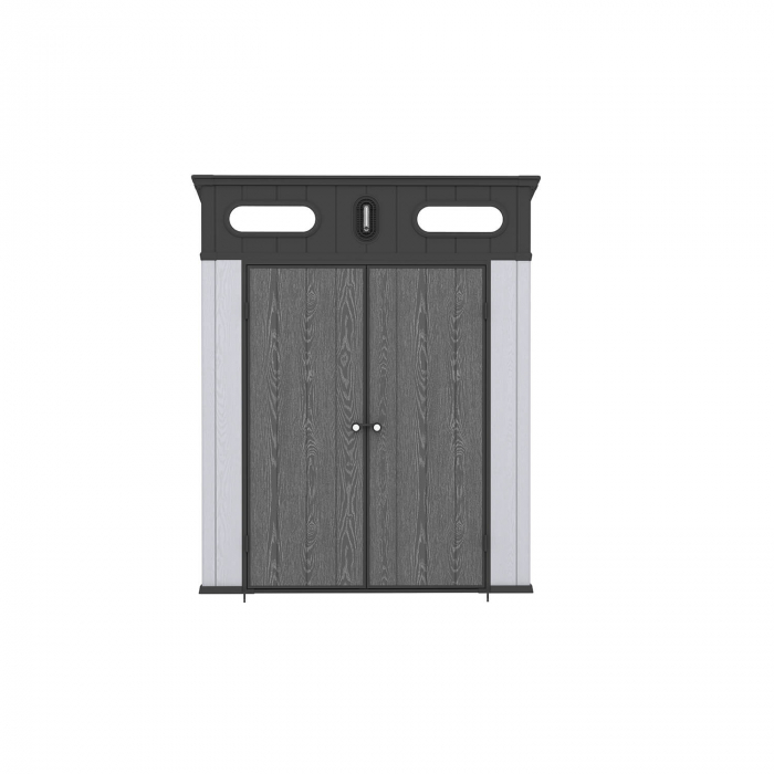 Casuta de gradina SIRIUS PENT, 6x6 Gri [3]