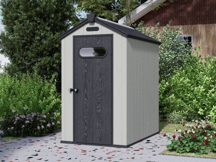 Casuta de gradina SUNNY, 4x6 Gri [4]