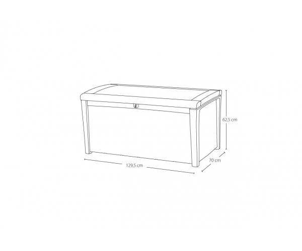 Cutie de depozitare pentru gradina ,KETER Borneo 416 L Maro [3]