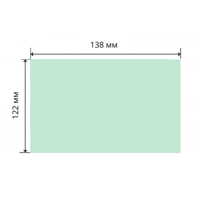 Geam plastic protectie exterioara 138x122mm [2]