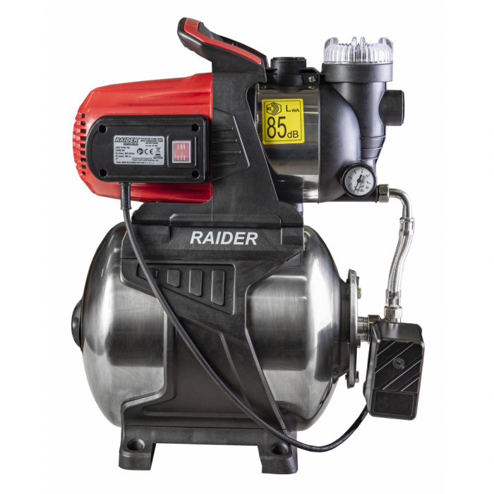 RAIDER RD-WP1200S Hidrofor cu rezervor inox, 1200W x 1”, 64 l/min, 48 m [2]