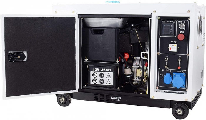 HYUNDAI DHY8600SE Generator de curent monofazat cu motor diesel , 6KW, pornire electrica [3]