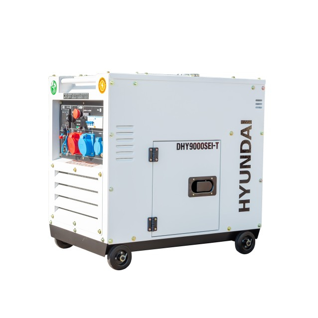 Hyundai DHY9000SEi-T Generator de curent inverter trifazat cu motor diesel, 6.5 KW, pornire electrica [2]