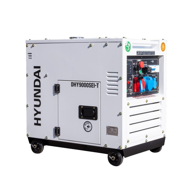 Hyundai DHY9000SEi-T Generator de curent inverter trifazat cu motor diesel, 6.5 KW, pornire electrica [1]