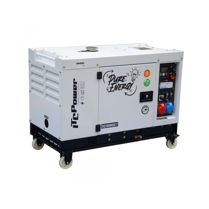 ITC Power DG10000SE-T Generator insonorizat Full Power, 7.6 kW, 230/400V, AVR, Diesel, pornire electrica [3]