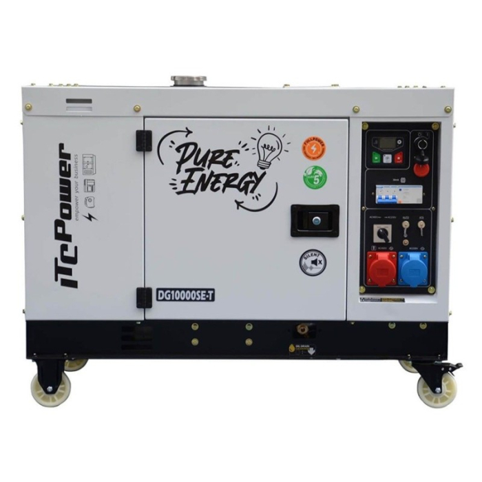 ITC Power DG10000SE-T Generator insonorizat Full Power, 7.6 kW, 230/400V, AVR, Diesel, pornire electrica [2]